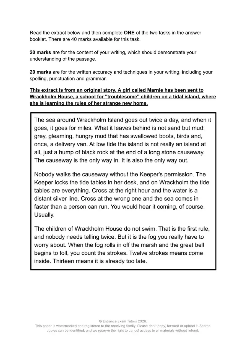 Creative Writing Task