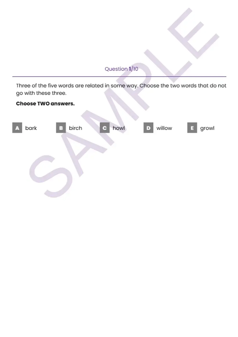 Verbal Reasoning